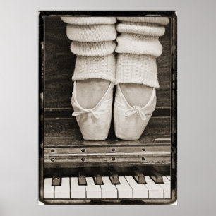 Piano Ballett Duell groß Poster