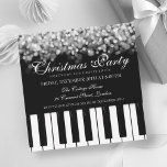 Piano Bar Weihnachts-Party Silver Lights Einladung<br><div class="desc">Elegantes Piano Bar Weihnachtsgeschenk Party / Hochzeit / Abendessen Party Einladung Vorlage mit Silver Glimmering Lights. Beeindrucken Sie Ihre Freunde mit diesem raffinierten und eleganten Einladungs-Design. Vollständig anpassbar!</div>