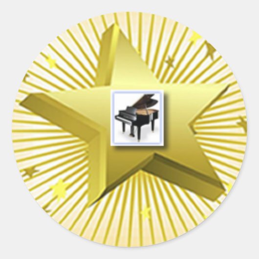 Piano Bears Musical Storybook Sticker (Vorderseite)