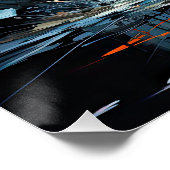 Piano Beauty, künstliche Fantasie, Poster (Ecke)