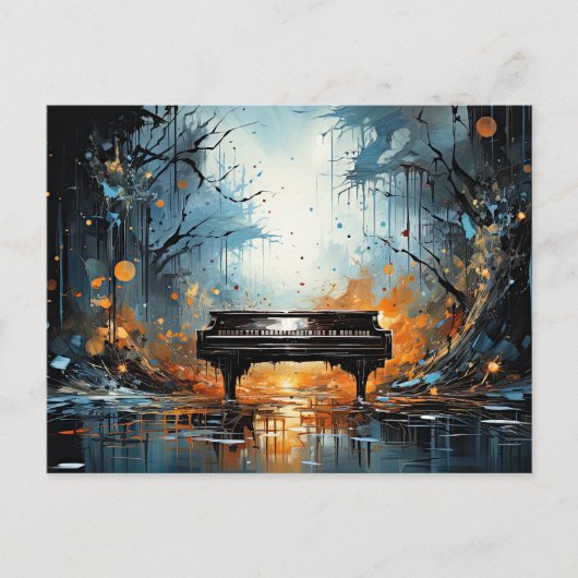 Piano Beauty, künstliche Fantasie, Postkarte (Vorderseite)