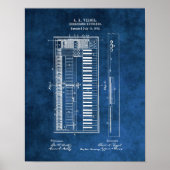 Piano Blueprint #6 Studentengeschenk Poster (Vorne)