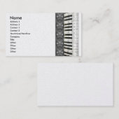 Piano-Blume Keyboard-Visitenkarten Visitenkarte (Vorne/Hinten)