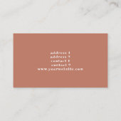 Piano-Blume Visitenkarte (Rückseite)