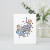 Piano Boys Postkarte (Stehend Vorderseite)