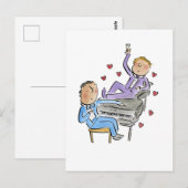 Piano Boys Postkarte (Vorne/Hinten)