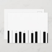 Piano Brief Briefkaart Postkarte (Vorne/Hinten)