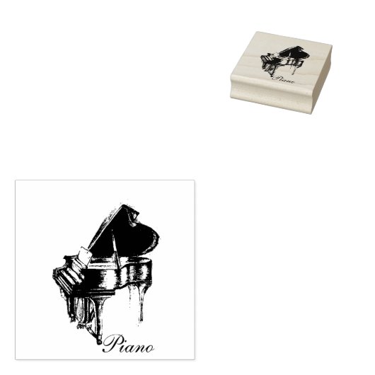 Piano-Briefmarke Gummistempel (Stempel)
