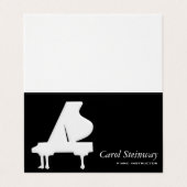 Piano Business Card Visitenkarten (Außenseite Aufgefaltet)