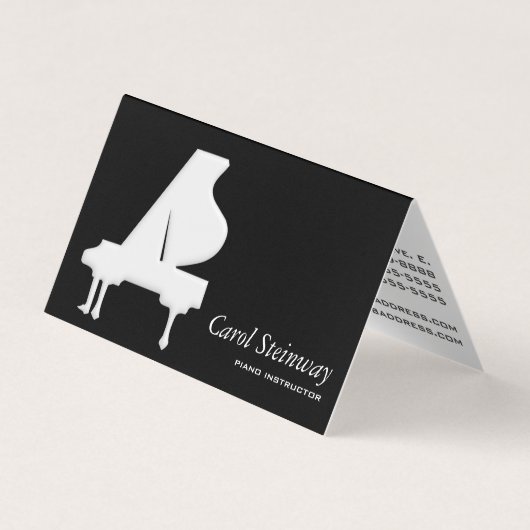 Piano Business Card Visitenkarten (Vorderseite)