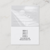 Piano - Business-, Zeitplan Karte (Rückseite)