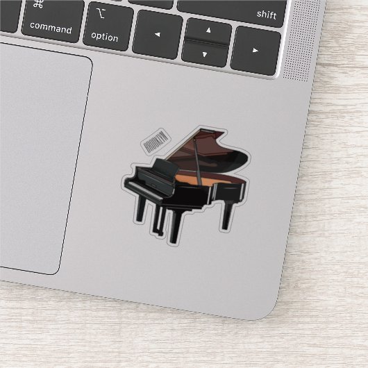 Piano-Cartoon Aufkleber (Ausschnitt)