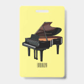 Piano-Cartoon Ausweis (Rückseite)