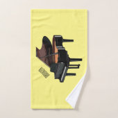 Piano-Cartoon Badhandtuch Set (Handtuch)