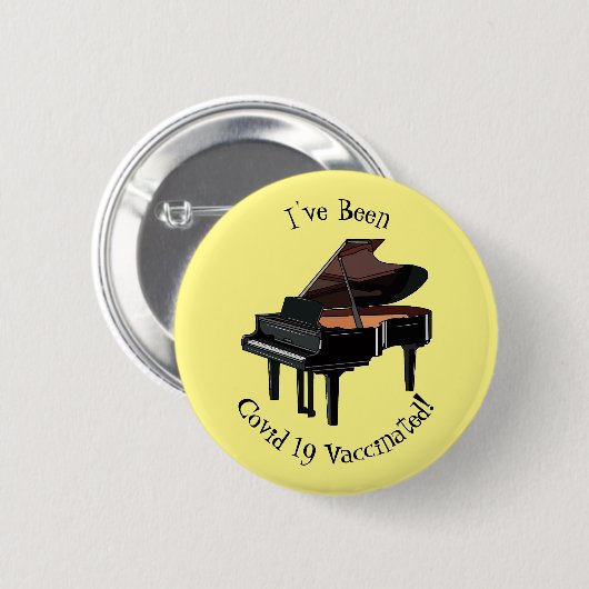 Piano-Cartoon Button (Vorne & Hinten)