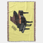 Piano-Cartoon Decke (Vorderseite Vertikal)