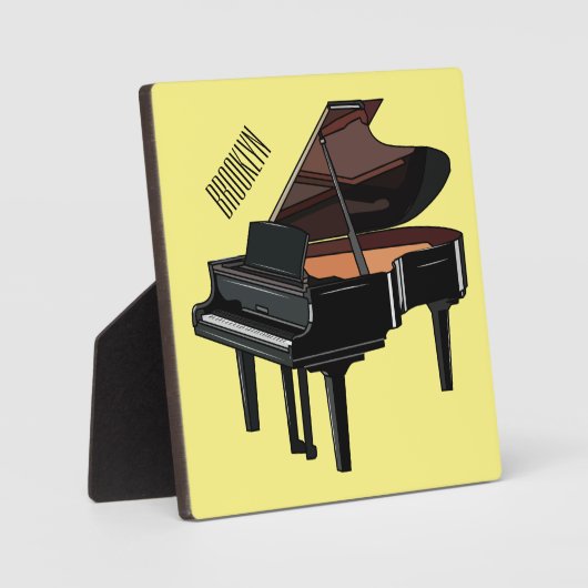 Piano-Cartoon Fotoplatte (Vorderseite)