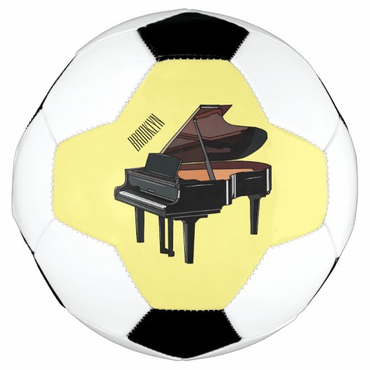Piano-Cartoon Fußball (Vorderseite)