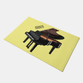 Piano-Cartoon Fußmatte (Schrägansicht)