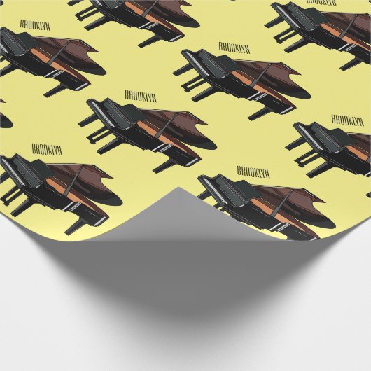 Piano-Cartoon Geschenkpapier (Ecke)