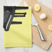 Piano-Cartoon Geschirrtuch (Viertel Falte)