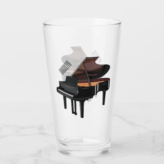 Piano-Cartoon Glas (Rückseite)