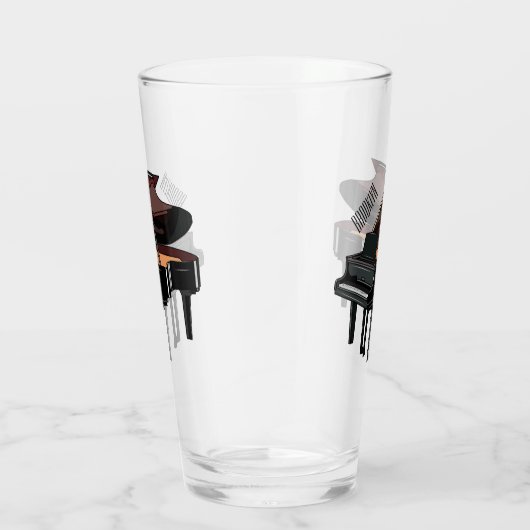 Piano-Cartoon Glas (Rechts)