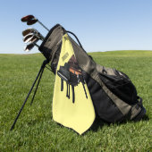 Piano-Cartoon Golfhandtuch (Gras)