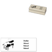 Piano-Cartoon Gummistempel (Stempel)