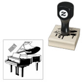 Piano-Cartoon Gummistempel (Stempel)