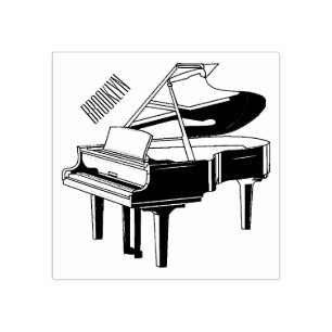 Piano-Cartoon Gummistempel