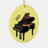 Piano-Cartoon Keramik Ornament (Rechts)