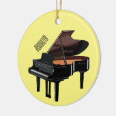 Piano-Cartoon Keramik Ornament (Links)