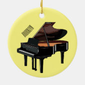 Piano-Cartoon Keramik Ornament (Hinten)