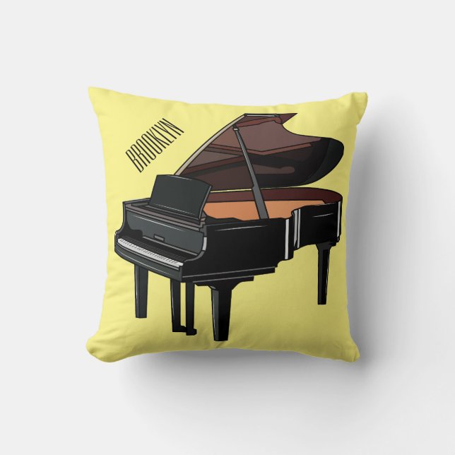 Piano-Cartoon Kissen (Vorderseite)