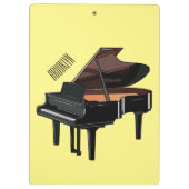 Piano-Cartoon Klemmbrett (Rückseite)