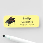 Piano-Cartoon Namensschild (Beispiel)