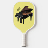 Piano-Cartoon Pickleball Schläger (Rückseite)