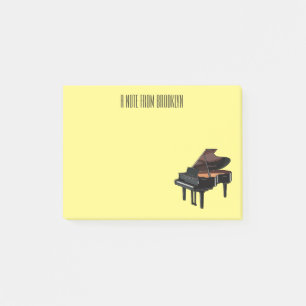 Piano-Cartoon Post-it Klebezettel