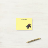 Piano-Cartoon Post-it Klebezettel (Auf Schreibtisch)