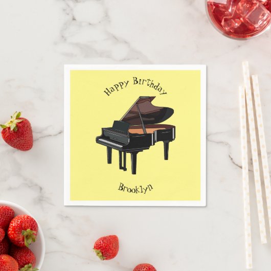 Piano-Cartoon Serviette (Beispiel)