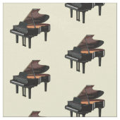 Piano-Cartoon Stoff (Nahaufnahme)