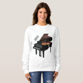 Piano-Cartoon Sweatshirt (Vorne ganz)