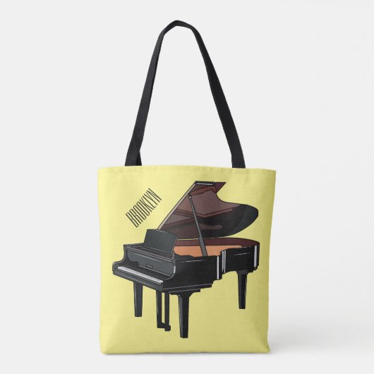 Piano-Cartoon Tasche (Rückseite)