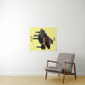 Piano-Cartoon Wandteppich (Beispiel (Horizontal))