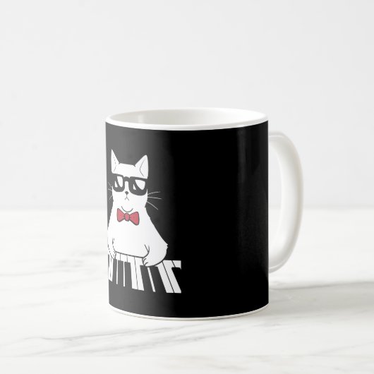 Piano Cat Kaffeetasse (VorderseiteRechts)