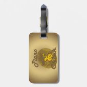 Piano Chick #6 Gepäckanhänger (Rückseite vertikal)