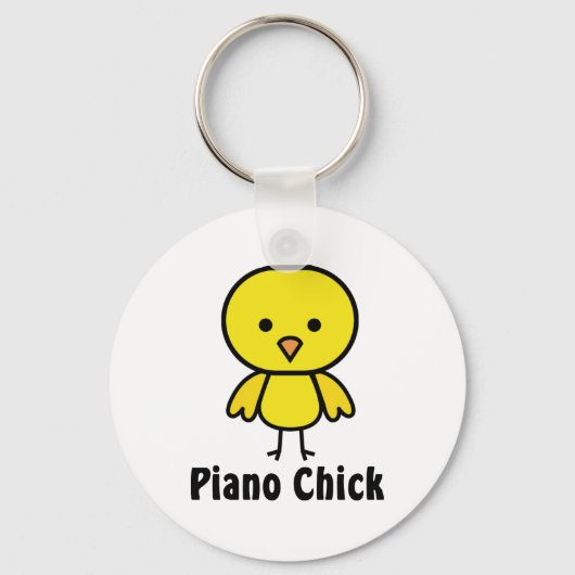 Piano Chick Schlüsselanhänger (Vorderseite)