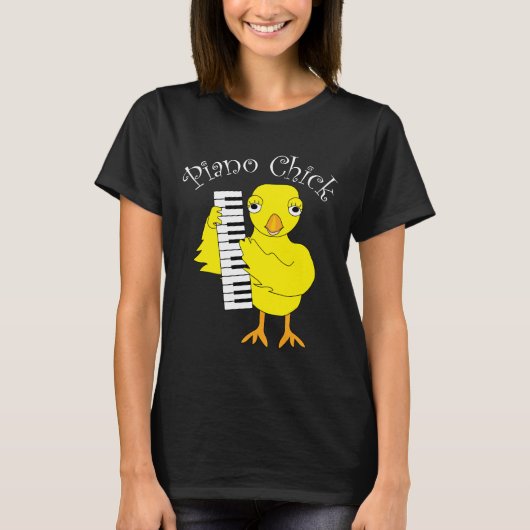 Piano Chick T-Shirt (Vorderseite)