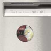 Piano Chick Vintag Look Foto Magnet (In Situ (Geschirrspüler))